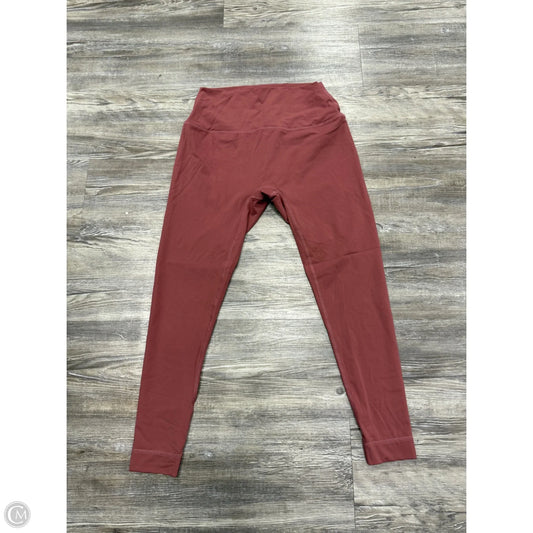 Athletic Leggings Capris By Set Active In Pink, Size: L