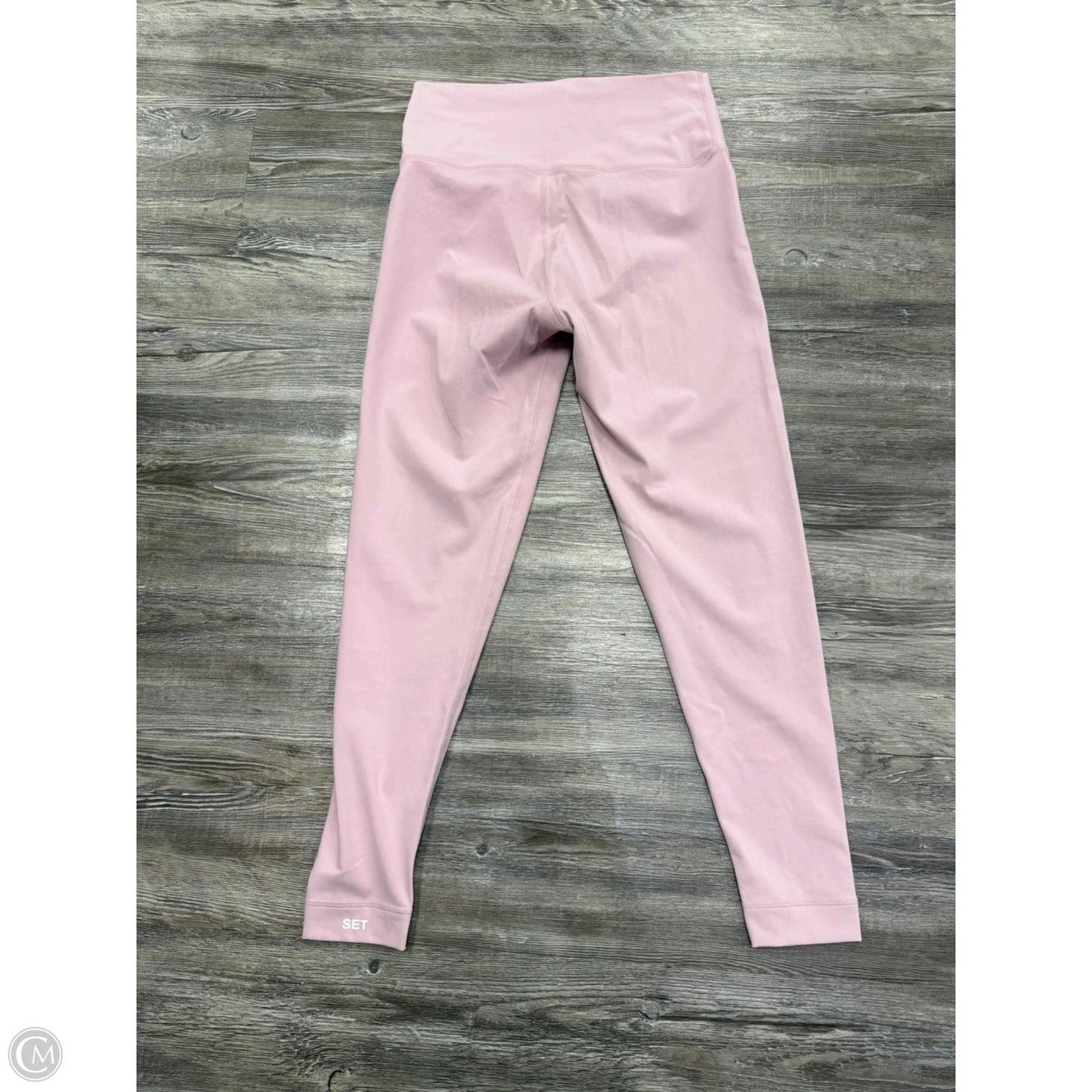 Athletic Leggings By Set Active In Pink, Size: L
