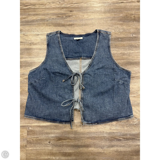 Top Sleeveless By American Eagle In Blue Denim, Size: Xl
