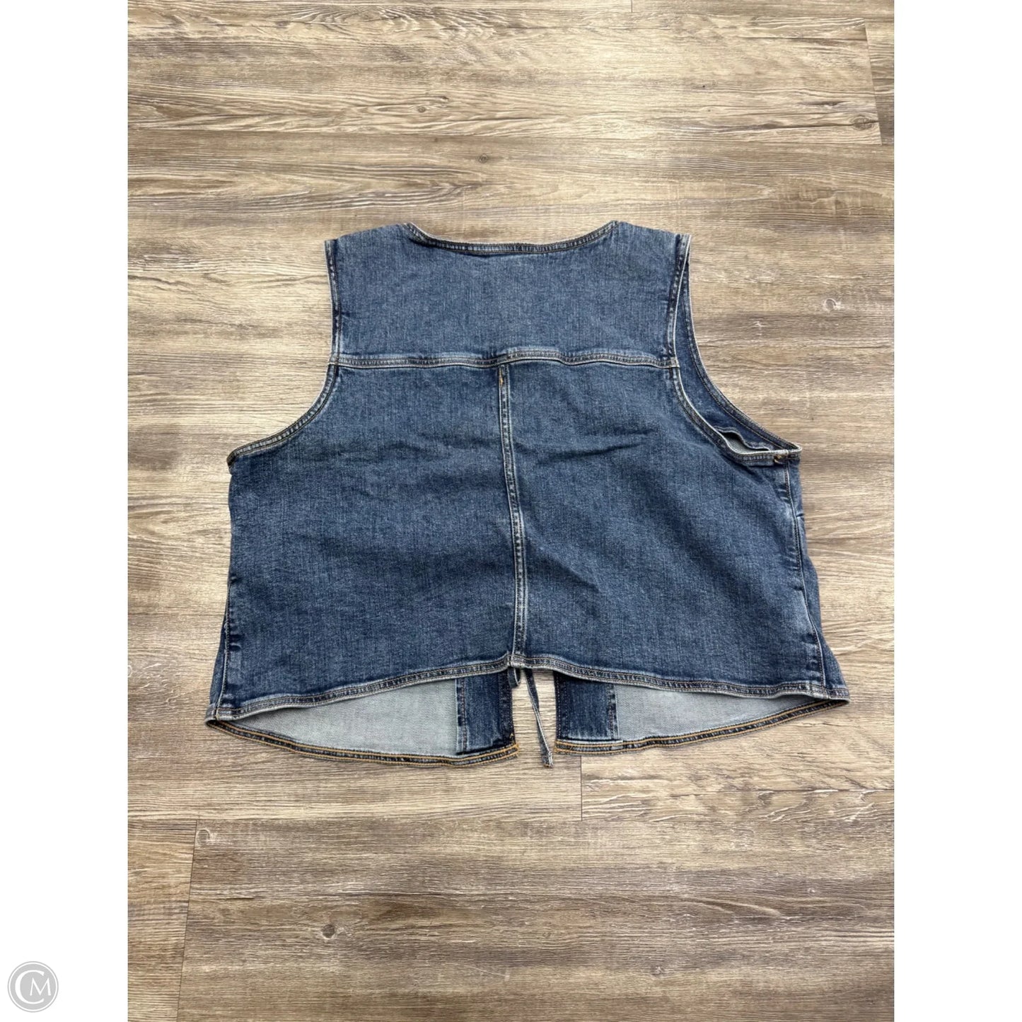 Top Sleeveless By American Eagle In Blue Denim, Size: Xl
