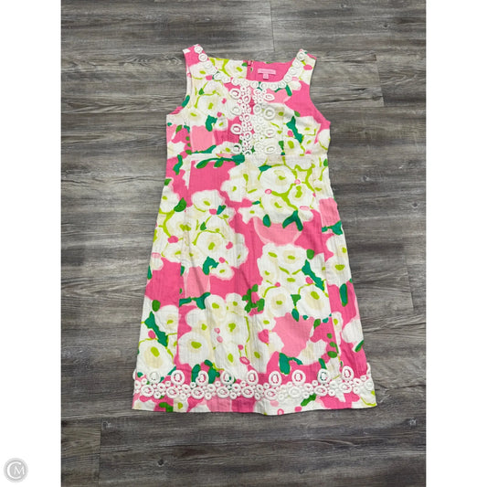 Dress Designer By Lilly Pulitzer In Pink & Tan, Size: 6