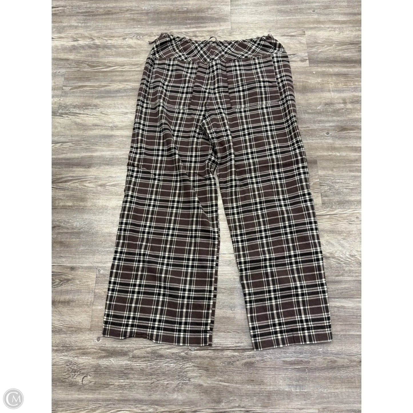 Pants Lounge By Free People In Plaid Pattern, Size: L