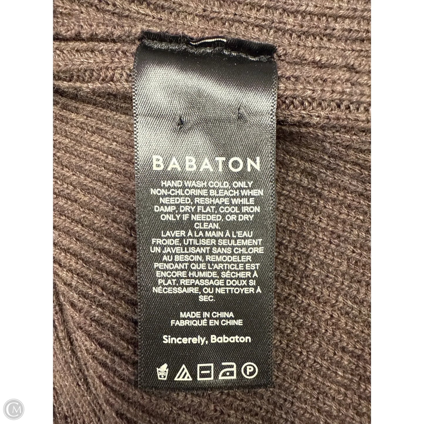 Dress Sweater By Babaton In Brown, Size: L