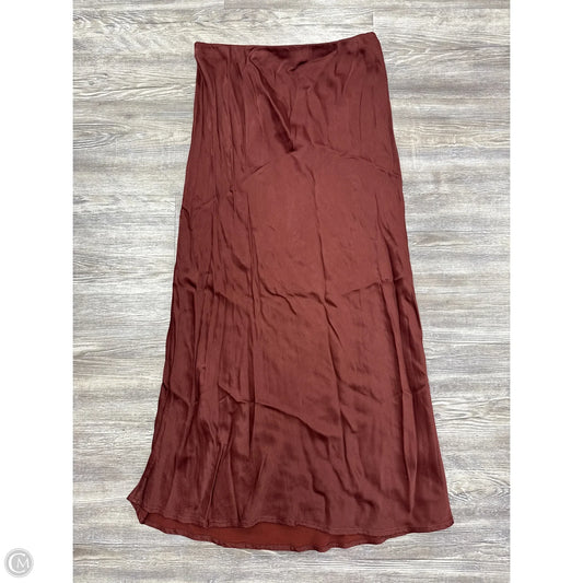 Skirt Maxi By Anthropologie In Brown, Size: Xs