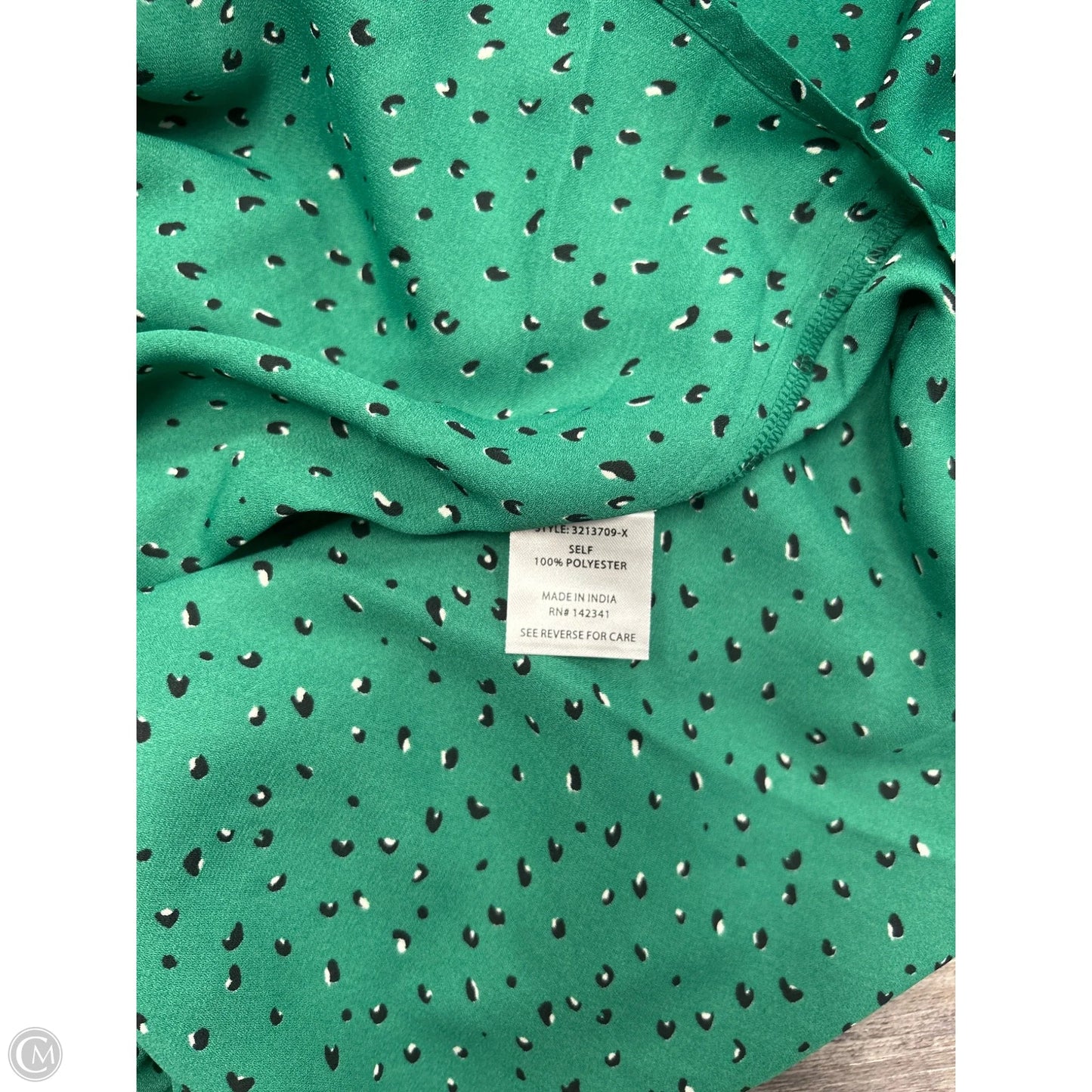 Top Long Sleeve By Olivia Grey In Green, Size: 1x