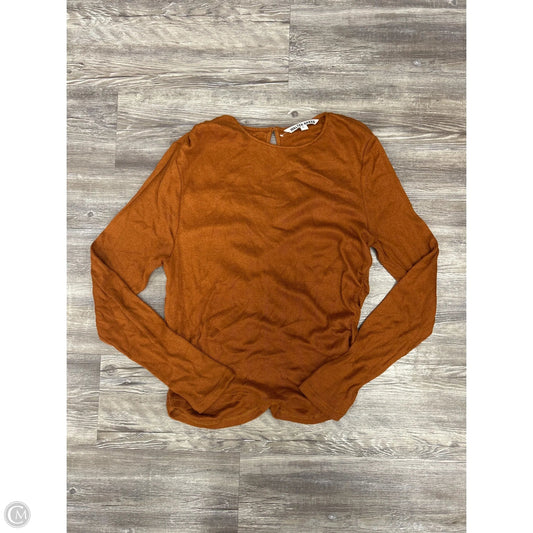 Top Long Sleeve Designer By Walter Baker In Brown, Size: L