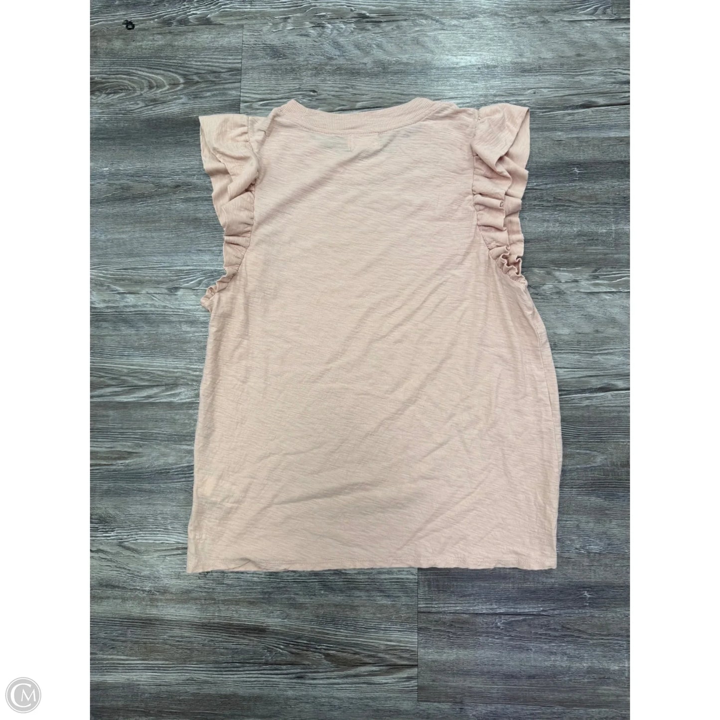 Top Short Sleeve By Nation In Pink, Size: L
