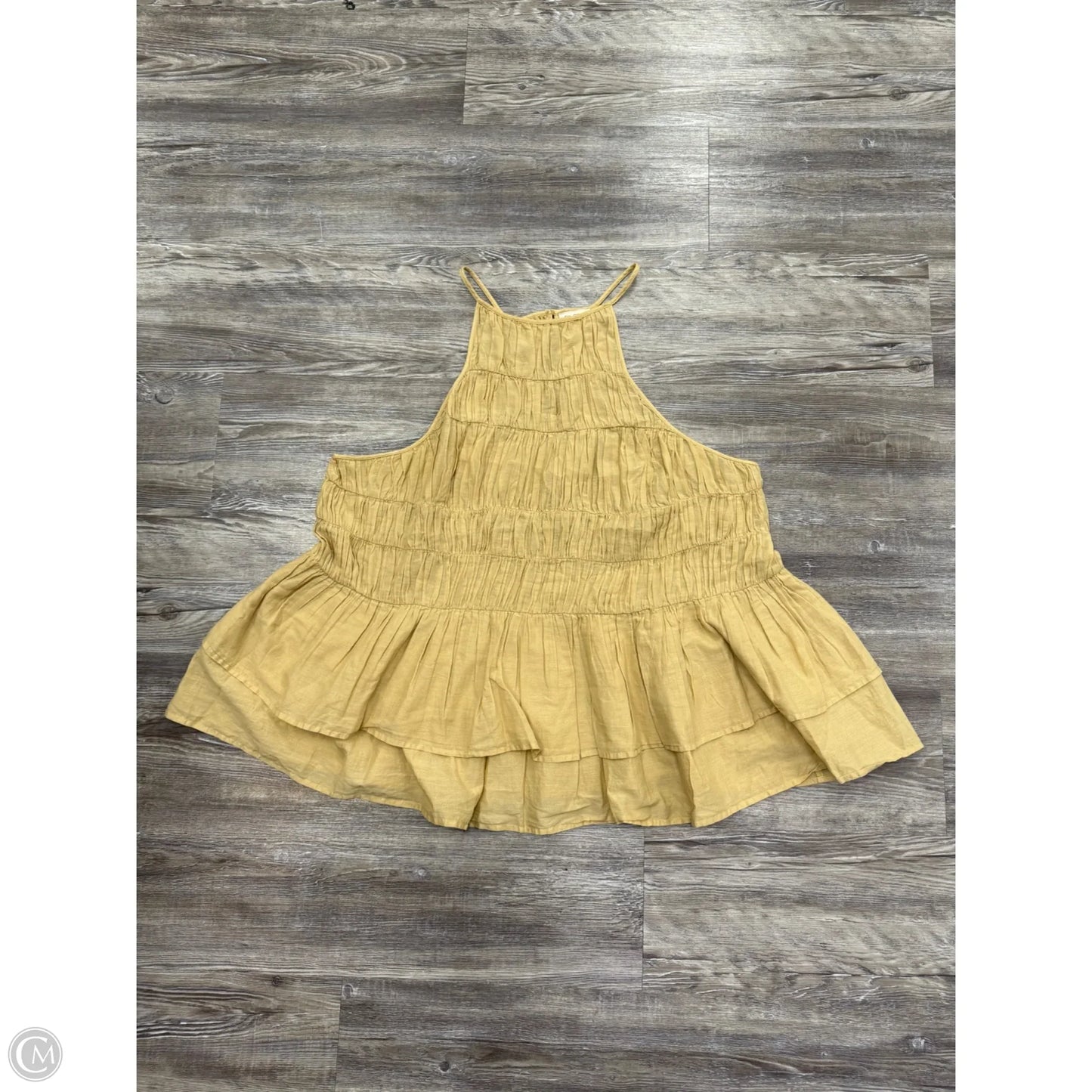 Top Sleeveless By Pilcro In Yellow, Size: 1x