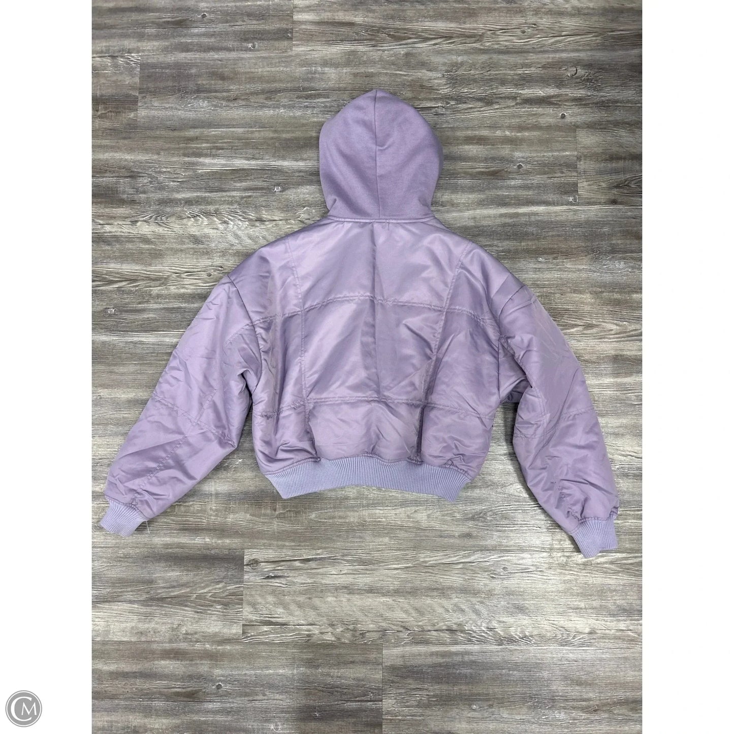 Jacket Designer By Good American In Purple, Size: S