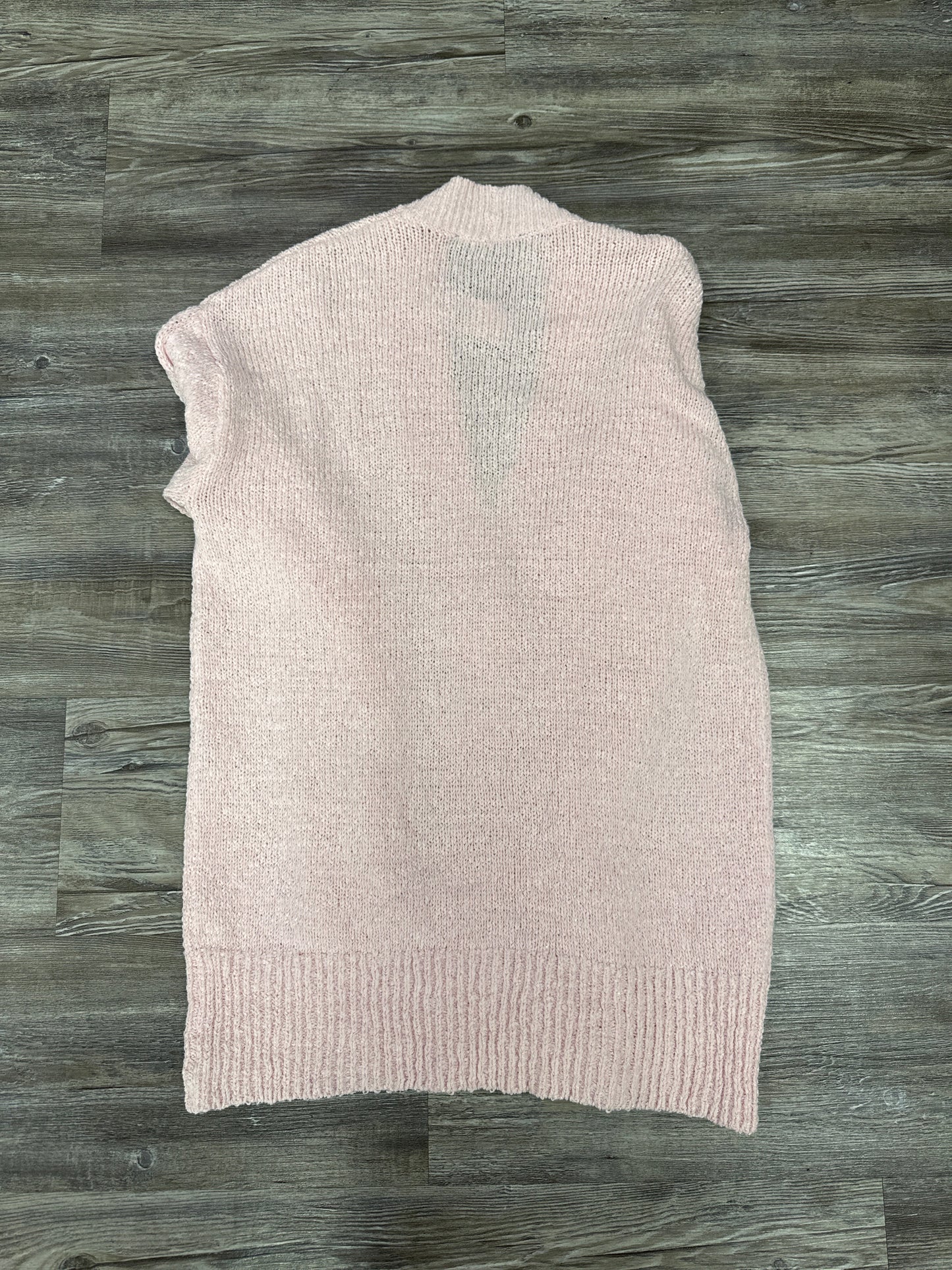 Sweater Cardigan By Ann Taylor In Light Pink, Size: Xs