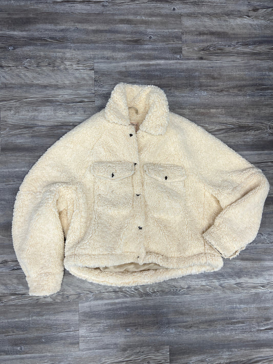 Cream Jacket Faux Fur & Sherpa We The Free, Size M