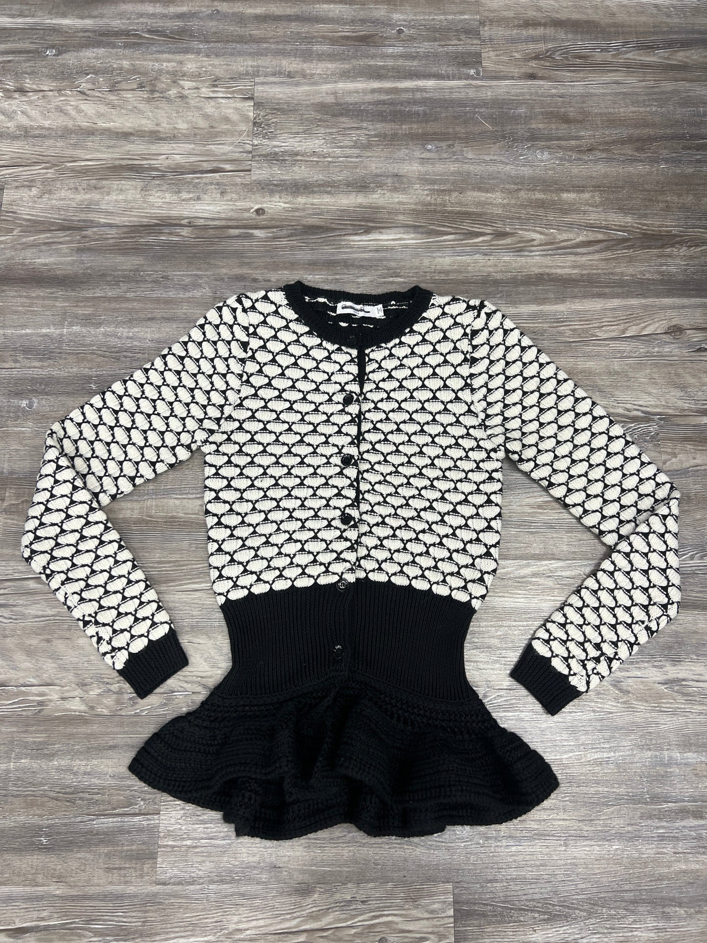 Sweater Luxury Designer By Dior In Black & White, Size: S