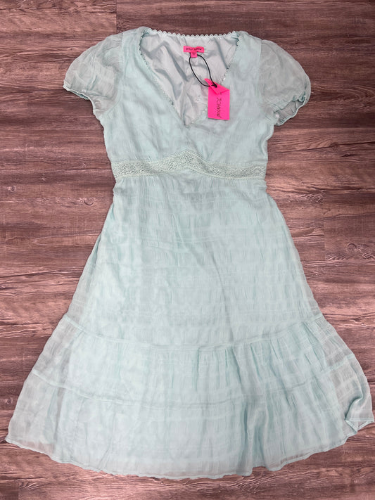 Dress Party Long By Betsey Johnson In Teal, Size: Xl