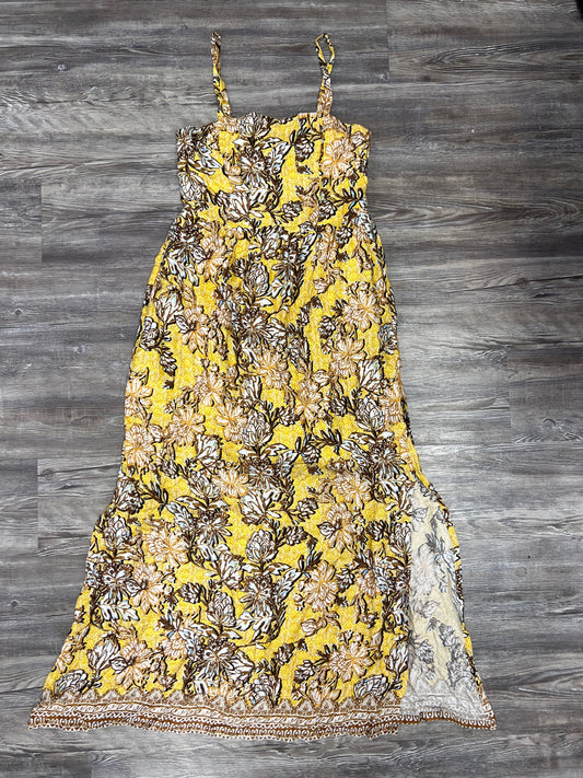 Dress Casual Maxi By Evereve In Yellow, Size: M