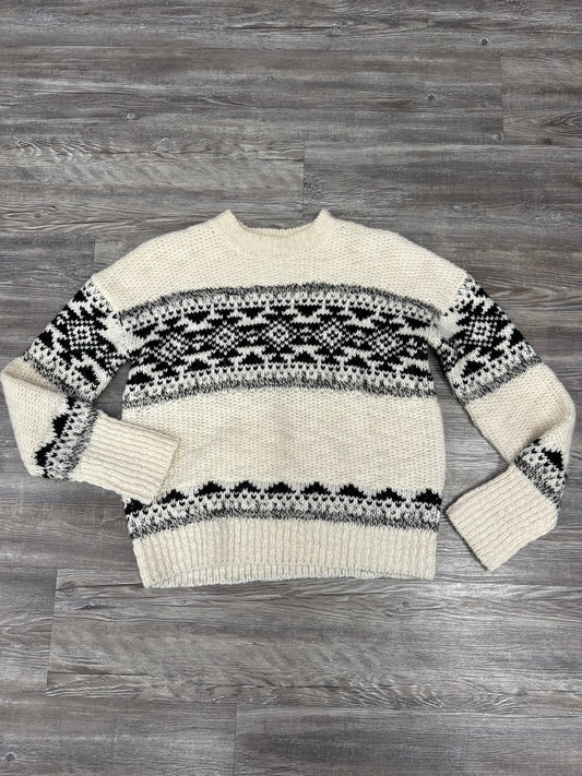 Sweater By Lucky Brand In Black & Tan, Size: S