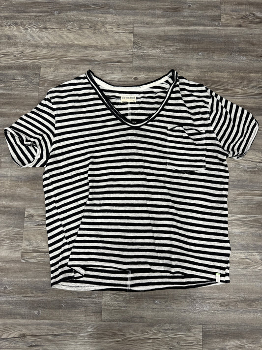 Top Short Sleeve By We The Free In Black & White, Size: Xl