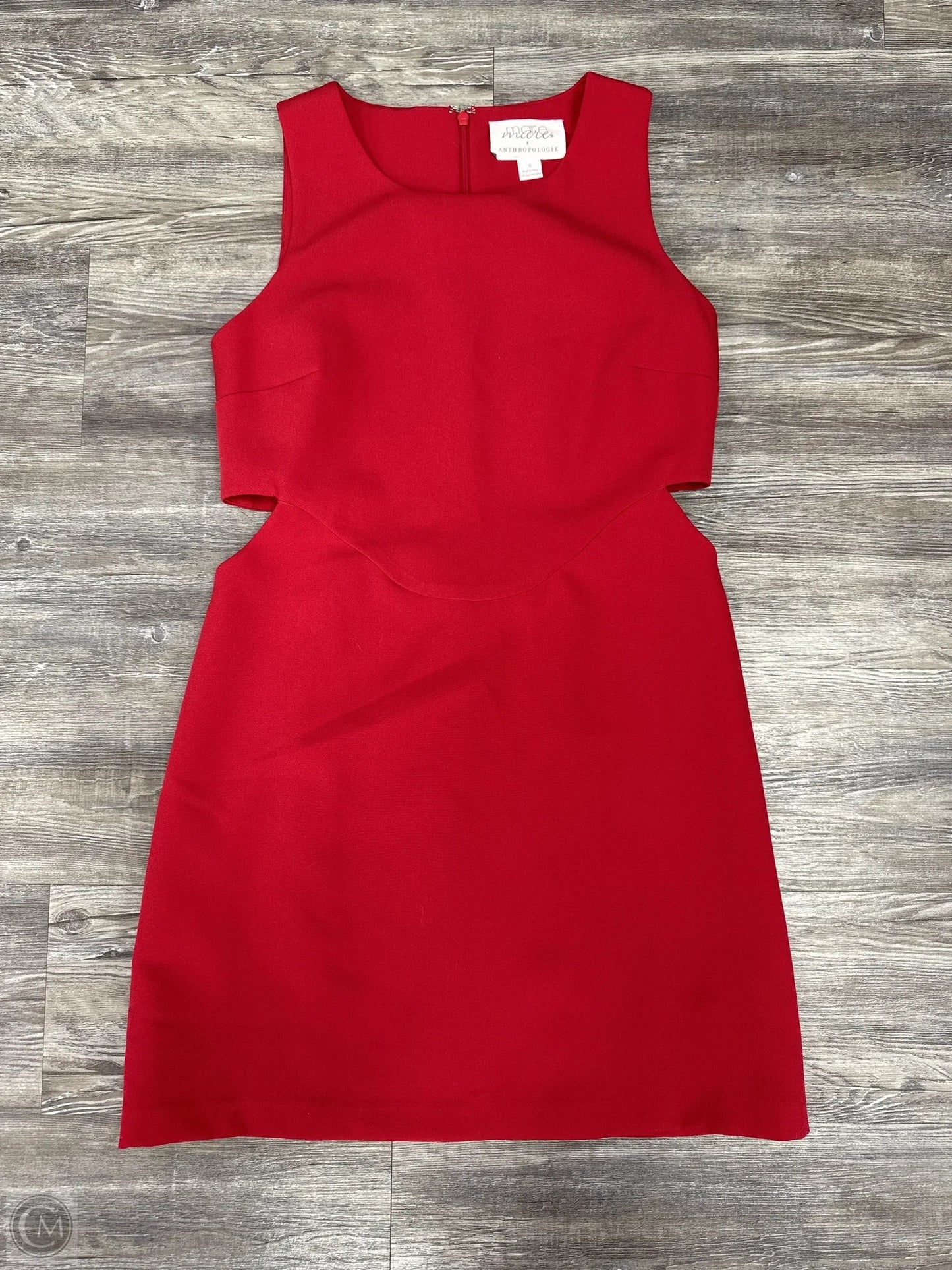 Dress Casual Short By Anthropologie In Red, Size: S