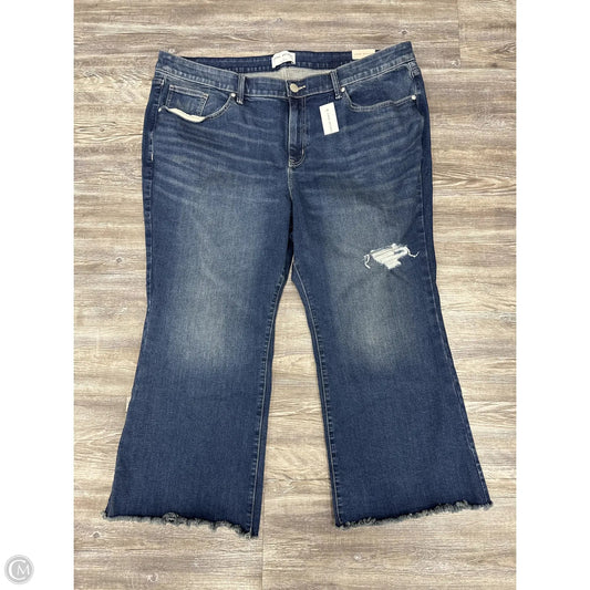 Jeans Flared By Lane Bryant In Blue Denim, Size: 24