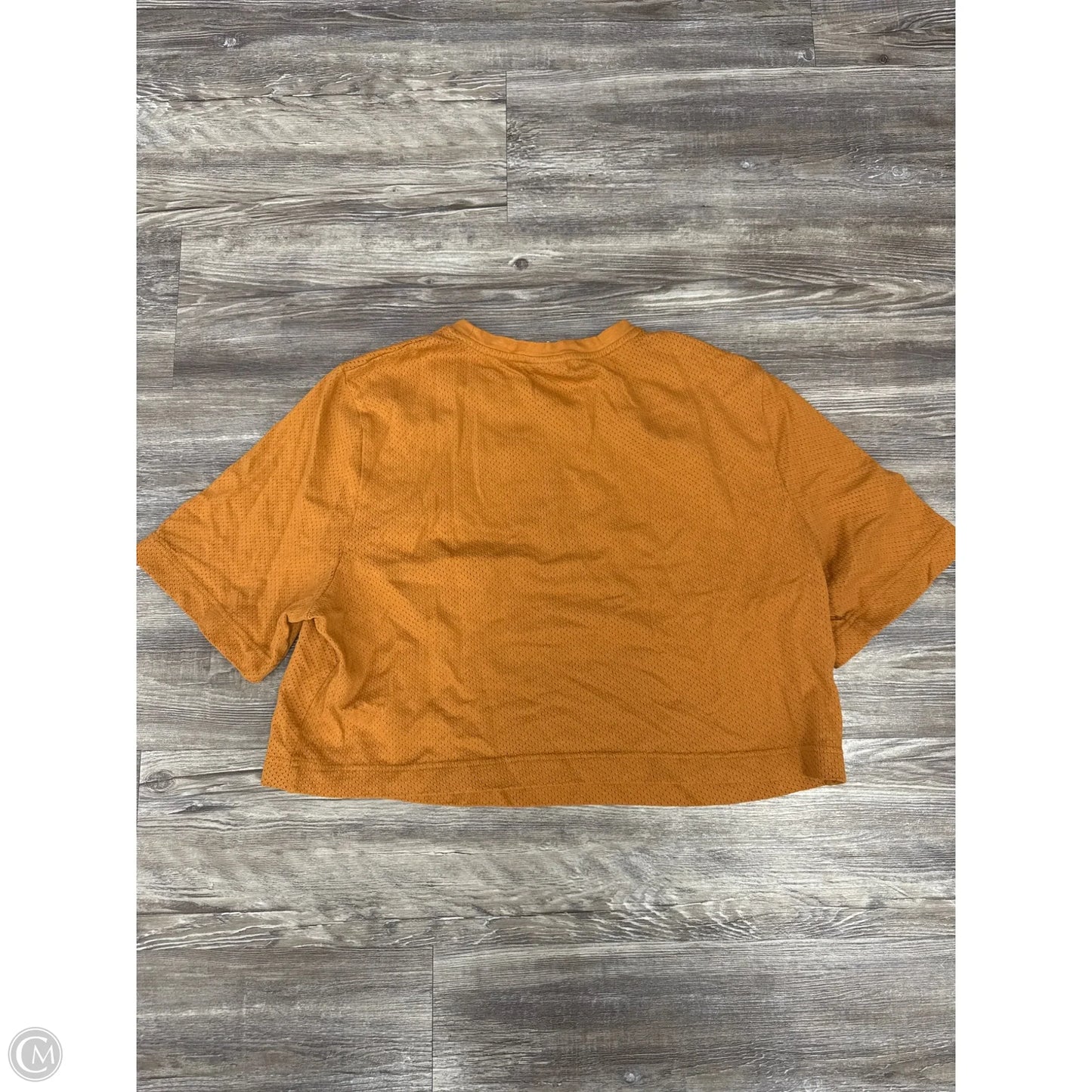 Athletic Top Short Sleeve By Varley In Tan, Size: M