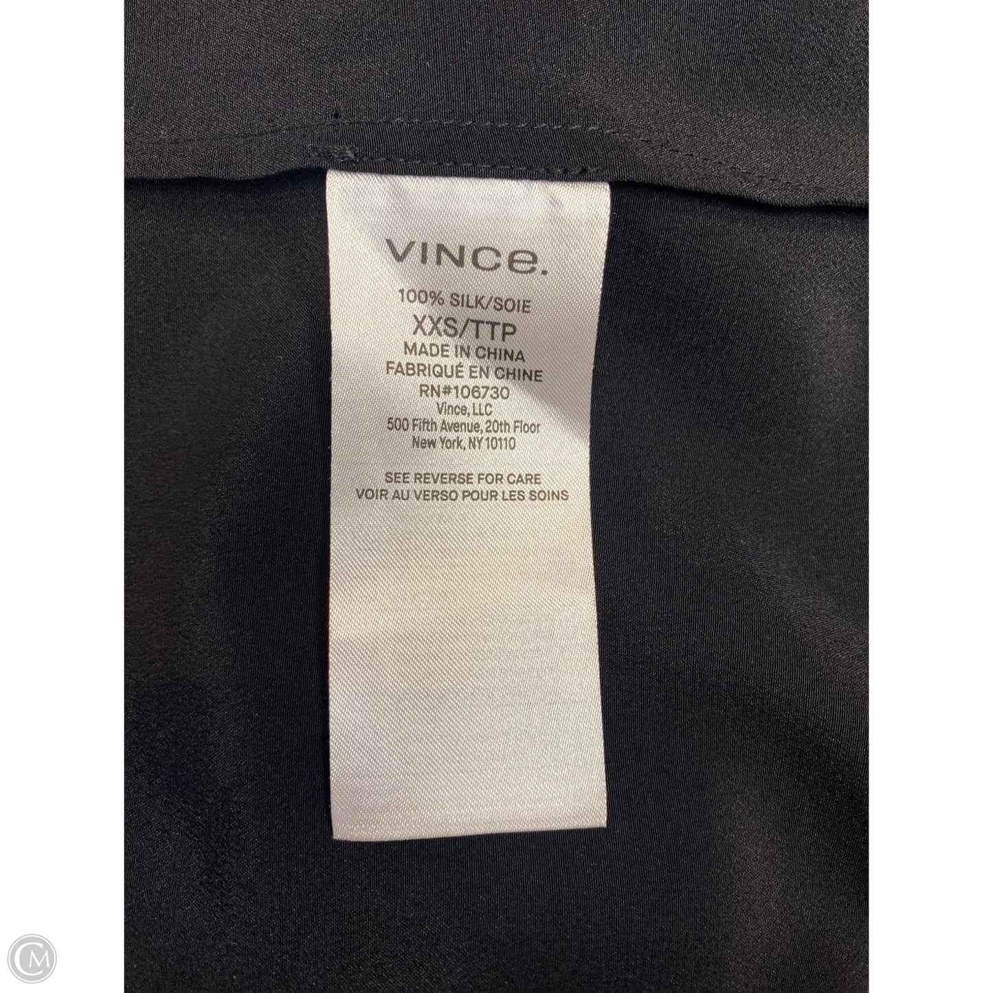 Top Sleeveless By Vince In Black, Size: Xxs