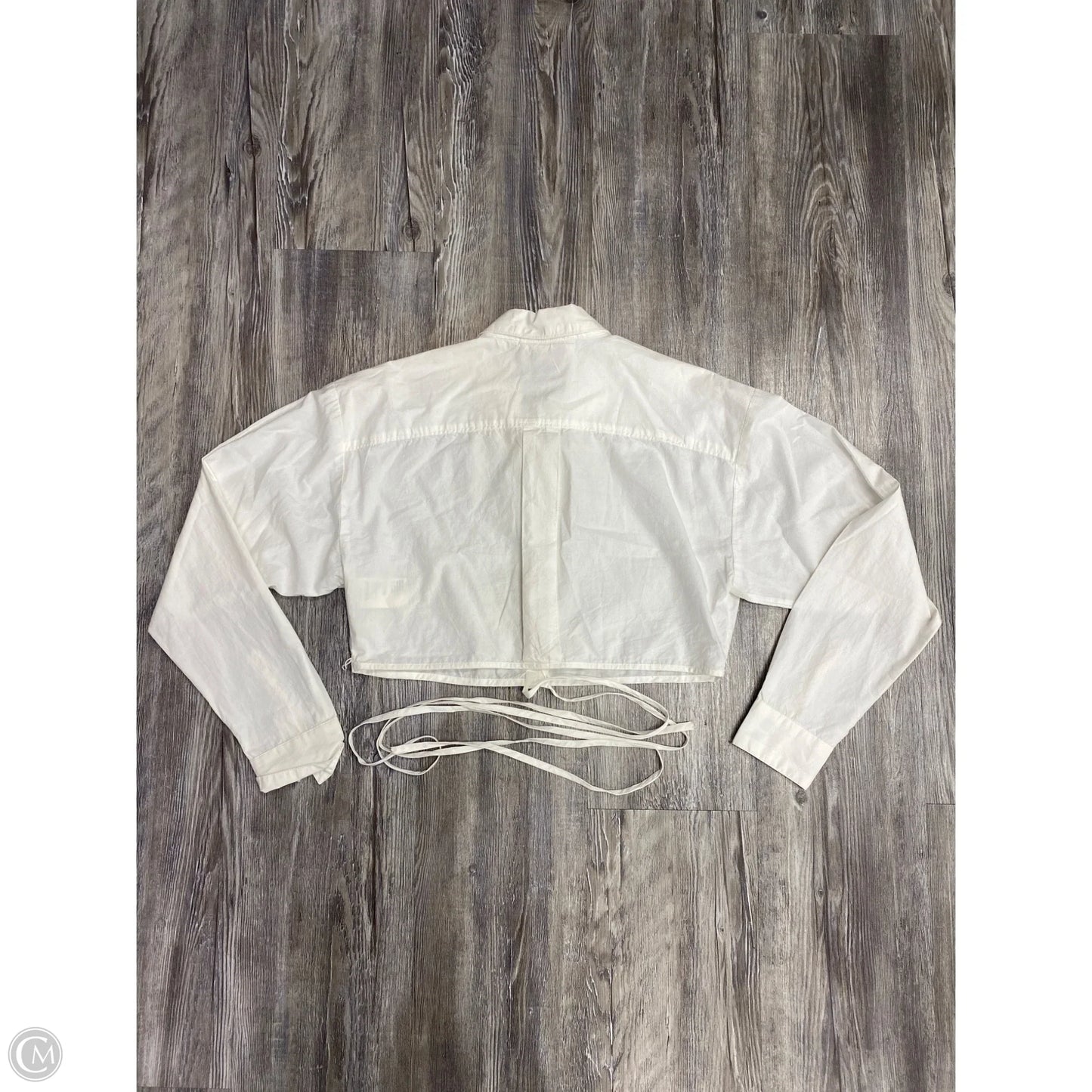 Top Long Sleeve By Anthropologie In White, Size: Xs