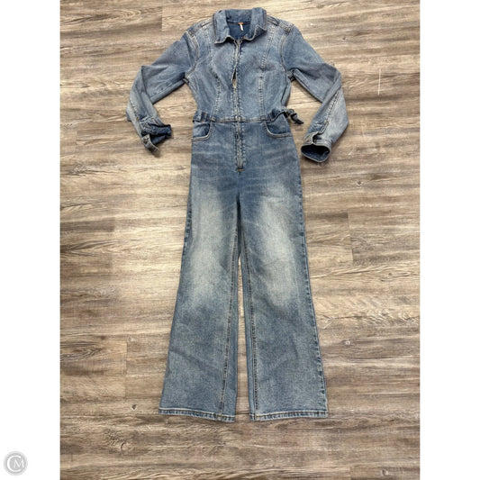 Jumpsuit By Free People In Blue Denim, Size: 2