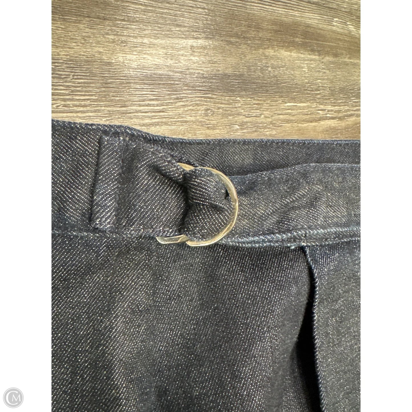 Skirt Designer By Ag Jeans In Blue Denim, Size: M