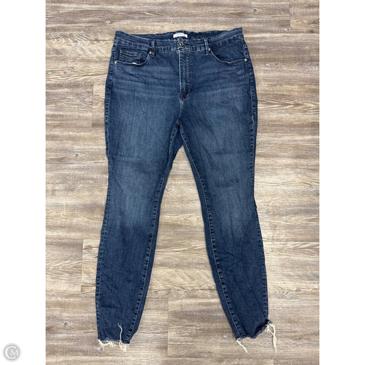 Jeans Designer By Good American In Blue Denim, Size: 18