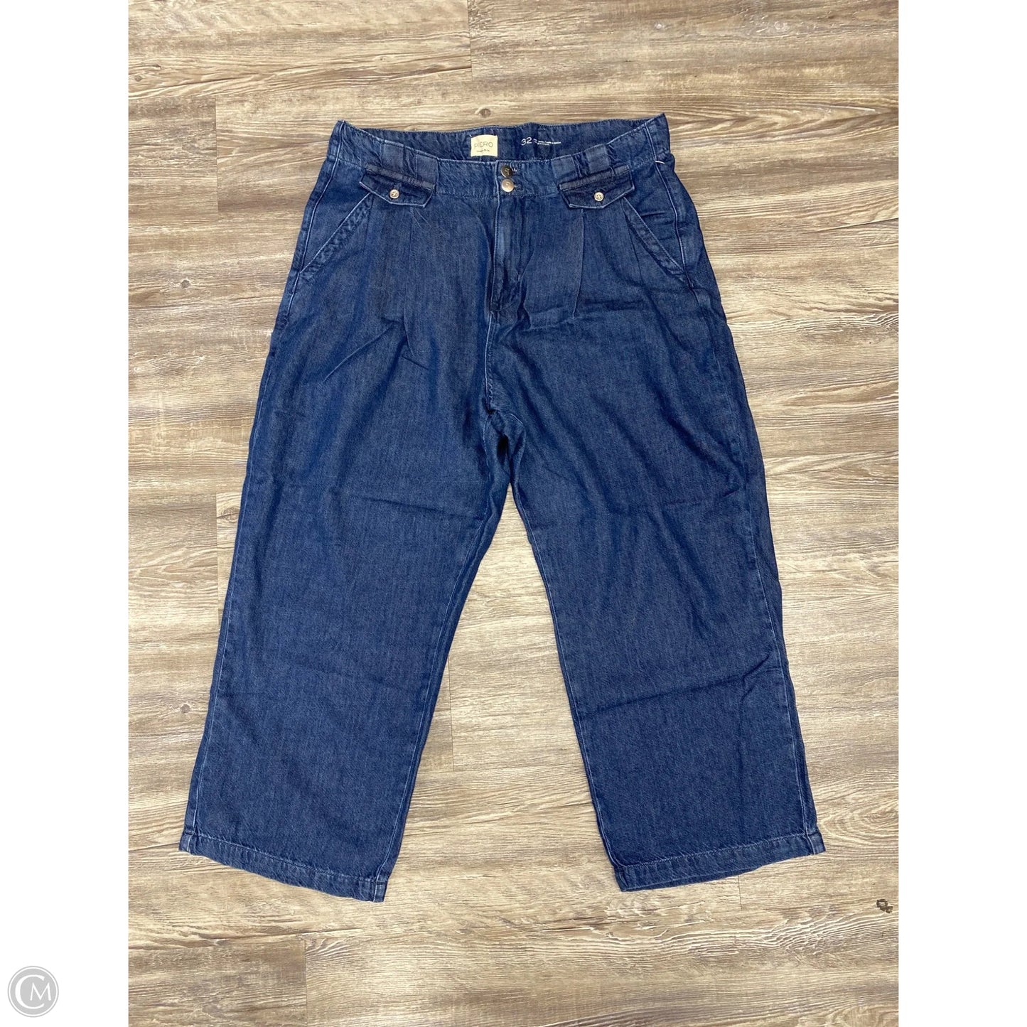 Jeans Wide Leg By Pilcro In Blue Denim, Size: 14