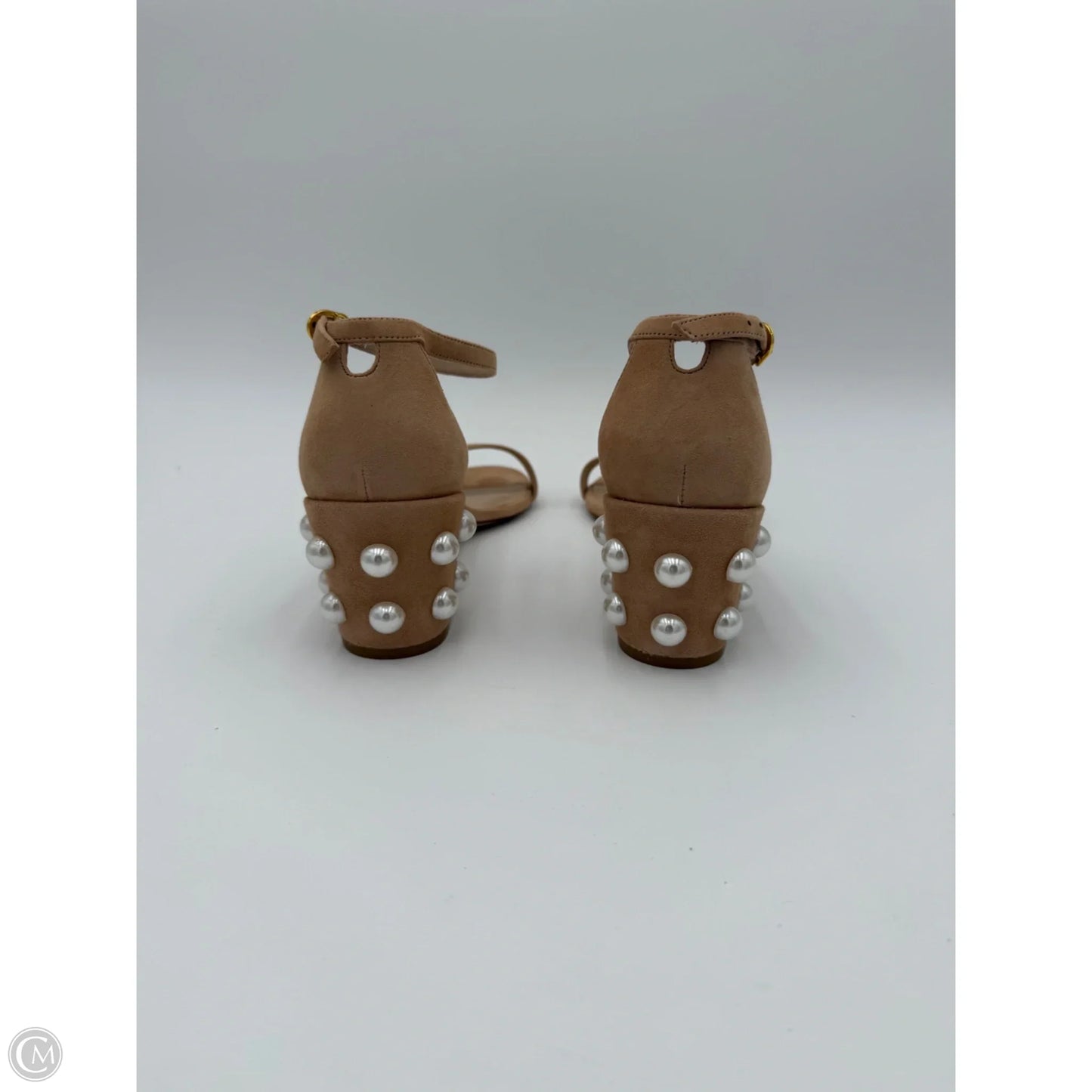 Sandals Designer By Stuart Weitzman In Tan, Size: 9.5