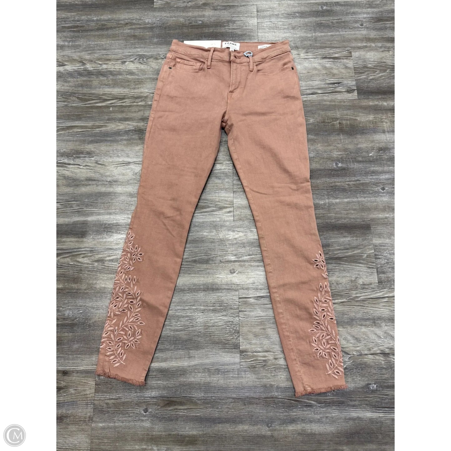 Jeans Skinny By Frame In Pink, Size: 6