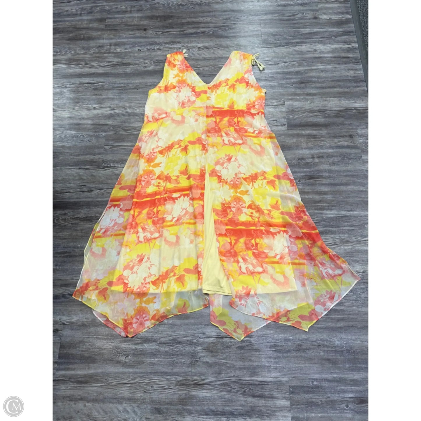 Dress Party Long By Lane Bryant In Yellow, Size: 24