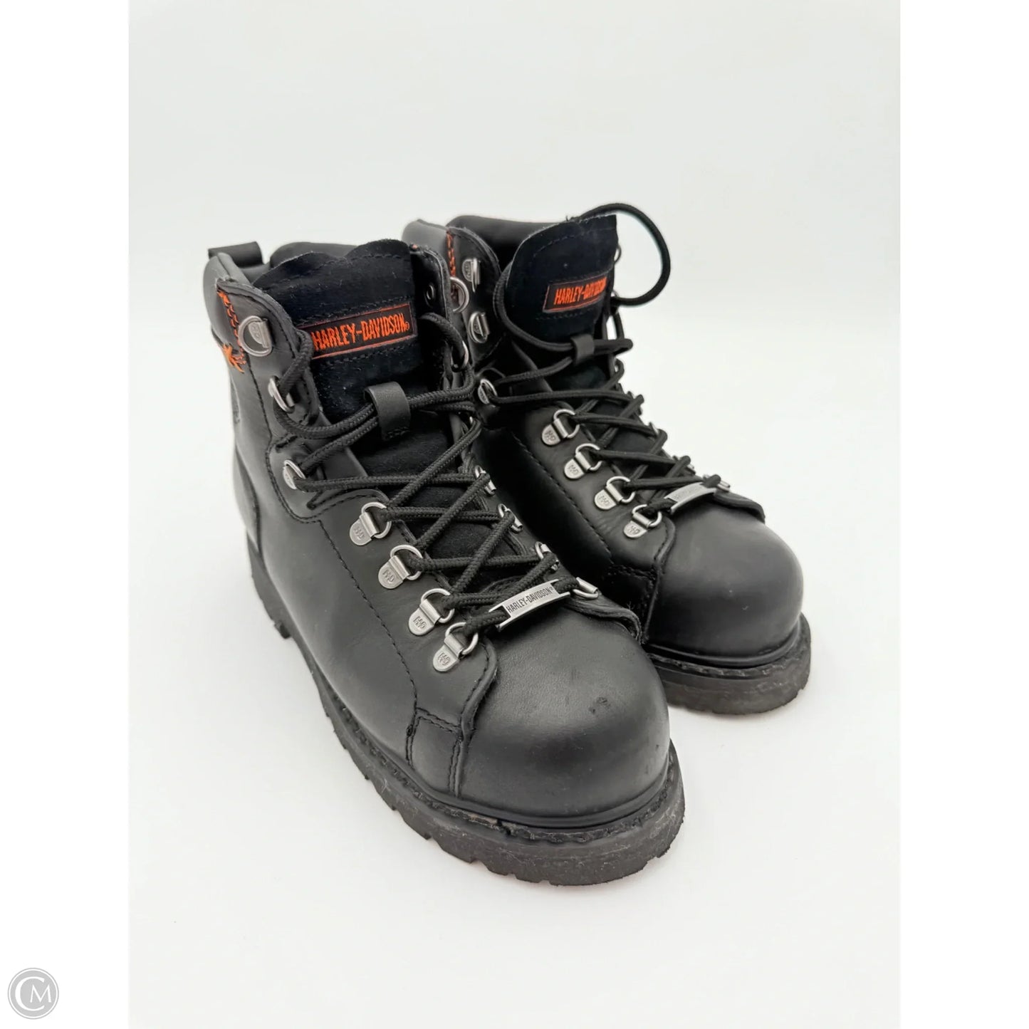 Boots Mid-calf Flats By Harley Davidson In Black, Size: 8