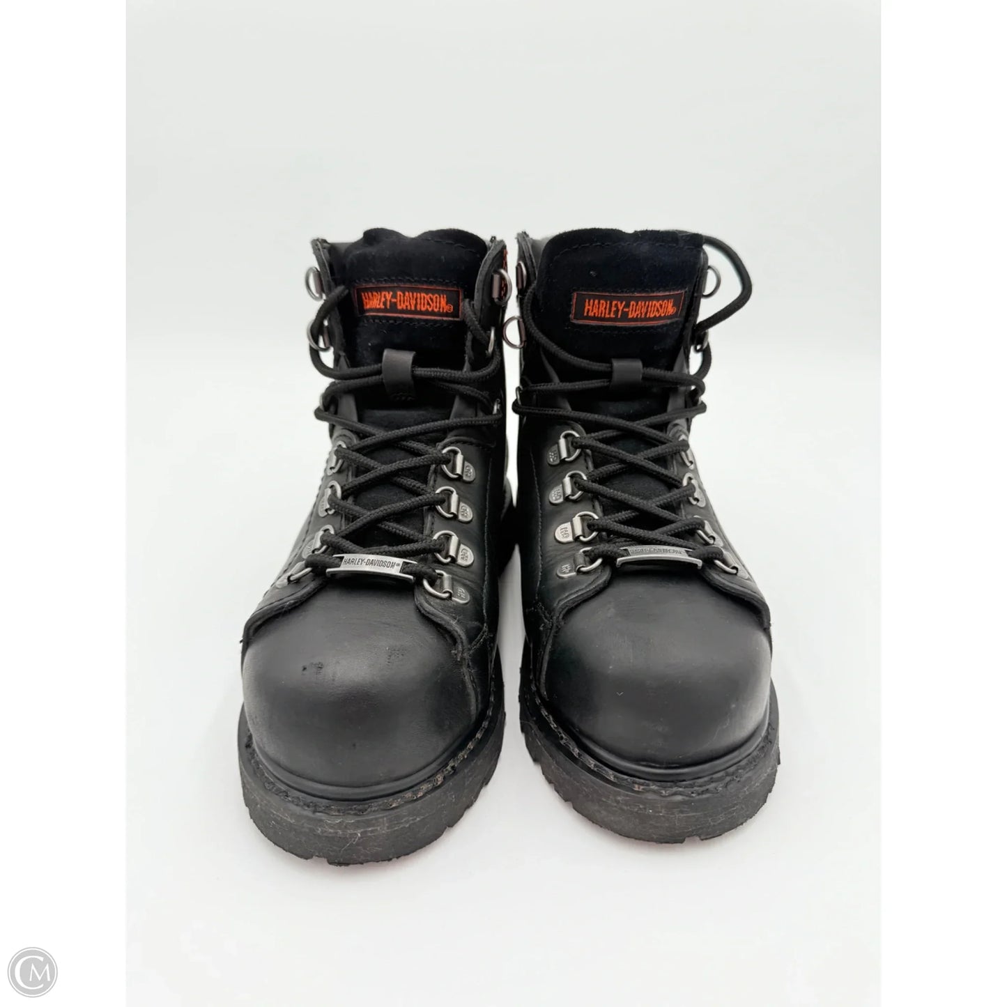 Boots Mid-calf Flats By Harley Davidson In Black, Size: 8