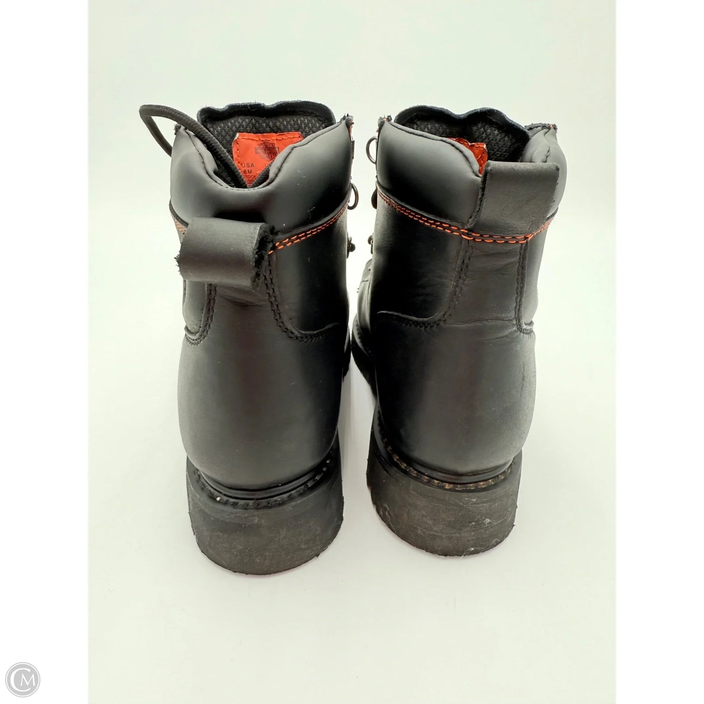 Boots Mid-calf Flats By Harley Davidson In Black, Size: 8