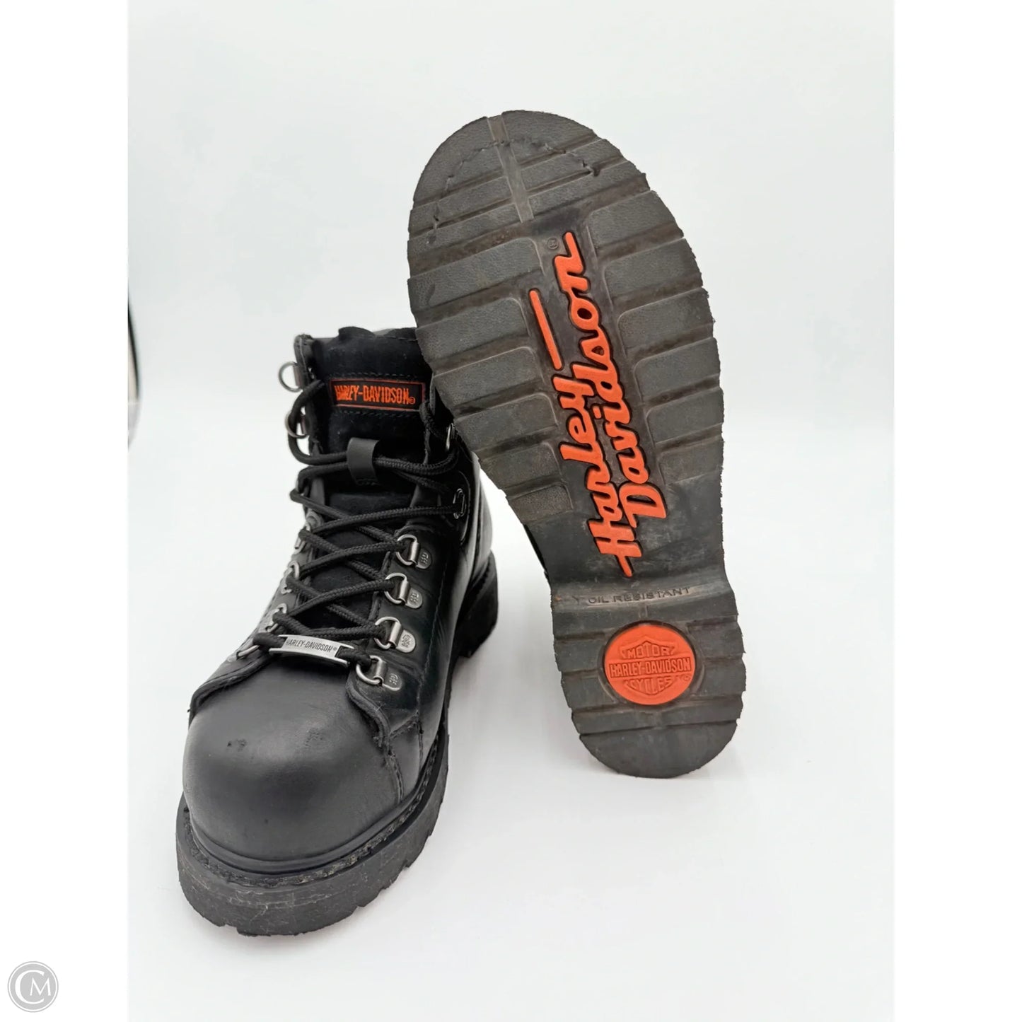 Boots Mid-calf Flats By Harley Davidson In Black, Size: 8