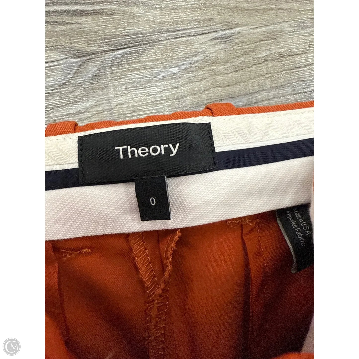 Pants Cropped By Theory In Orange, Size: 0