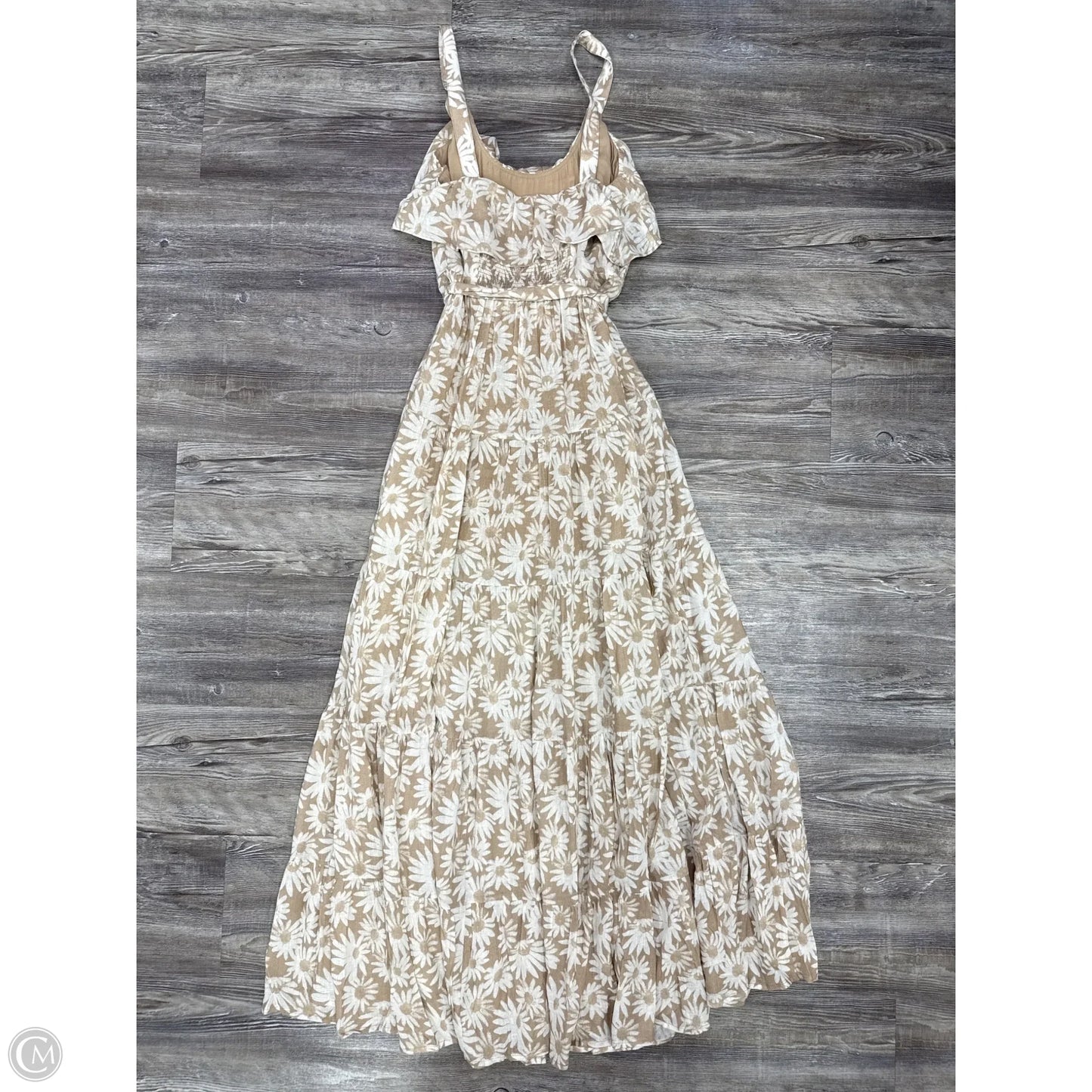 Dress Casual Maxi By Paige In Tan & White, Size: S