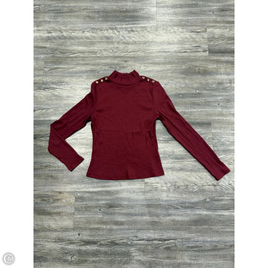 Top Long Sleeve By Veronica Beard In Maroon, Size: S