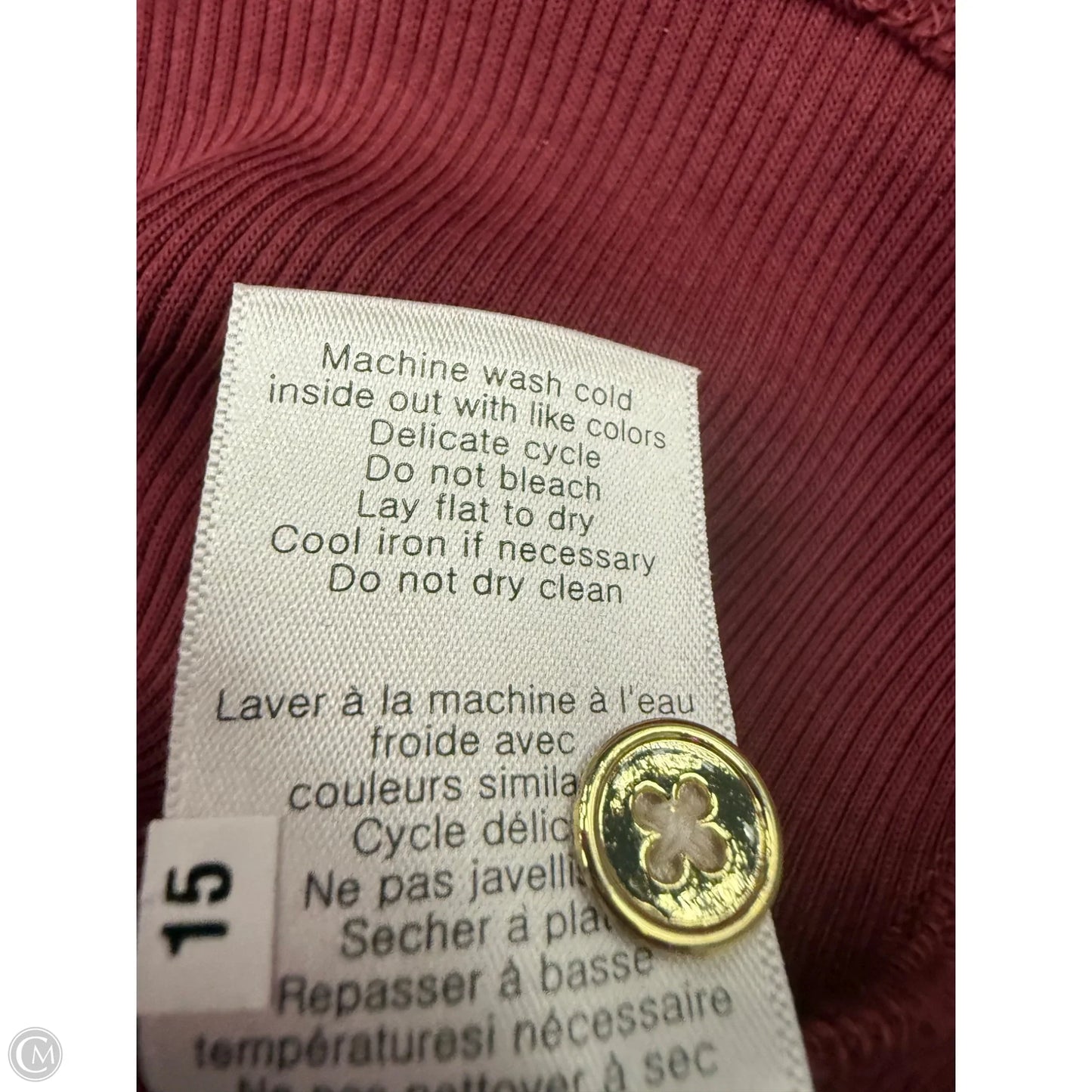 Top Long Sleeve By Veronica Beard In Maroon, Size: S