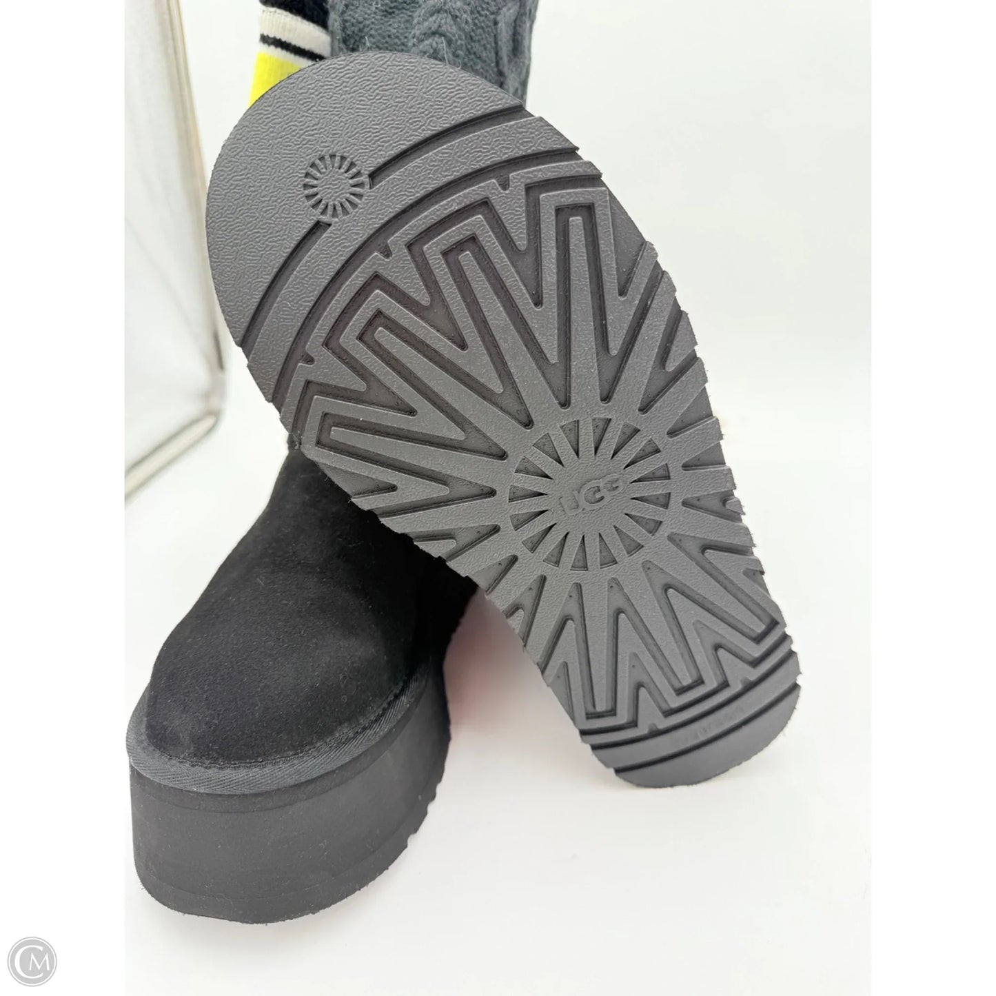 Boots Designer By Ugg In Black, Size: 8