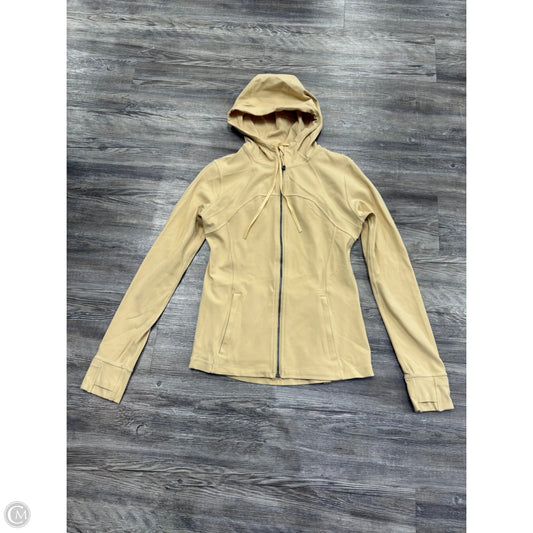 Athletic Jacket By Lululemon In Tan, Size: 10