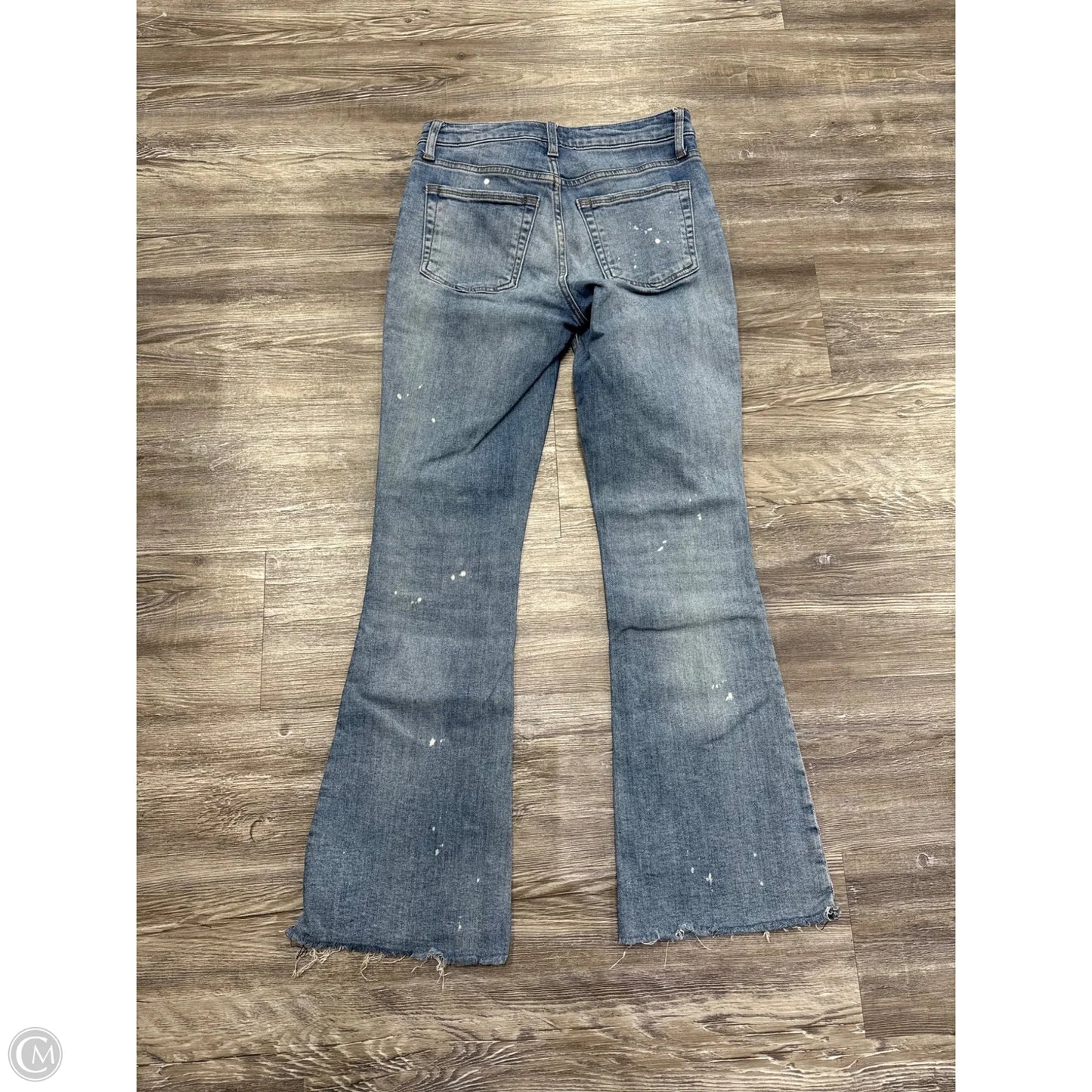Jeans Flared By Kut In Blue Denim, Size: 0