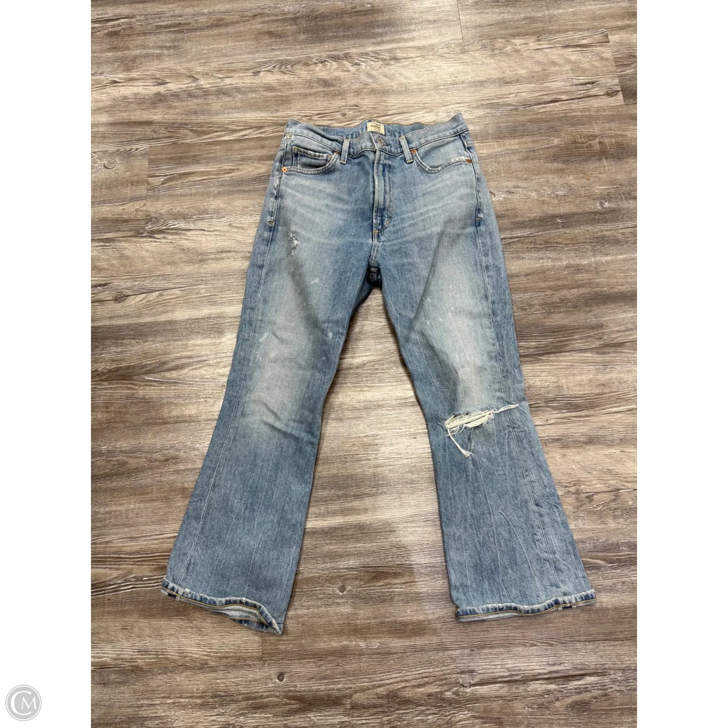 Jeans Flared By Citizens Of Humanity In Blue Denim, Size: 4