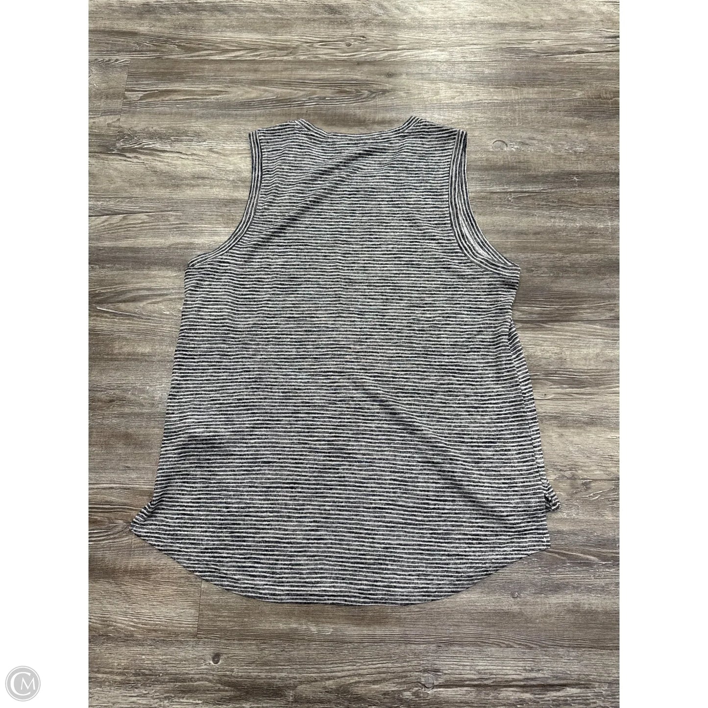 Athletic Tank Top By Athleta In Blue & Cream, Size: L
