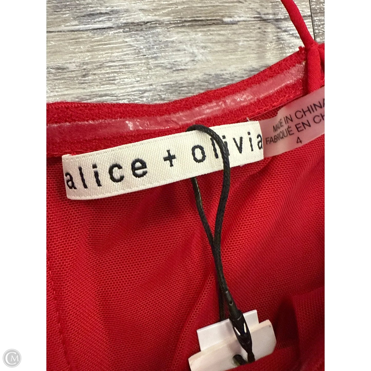 Dress Designer By Alice + Olivia In Red, Size: 4