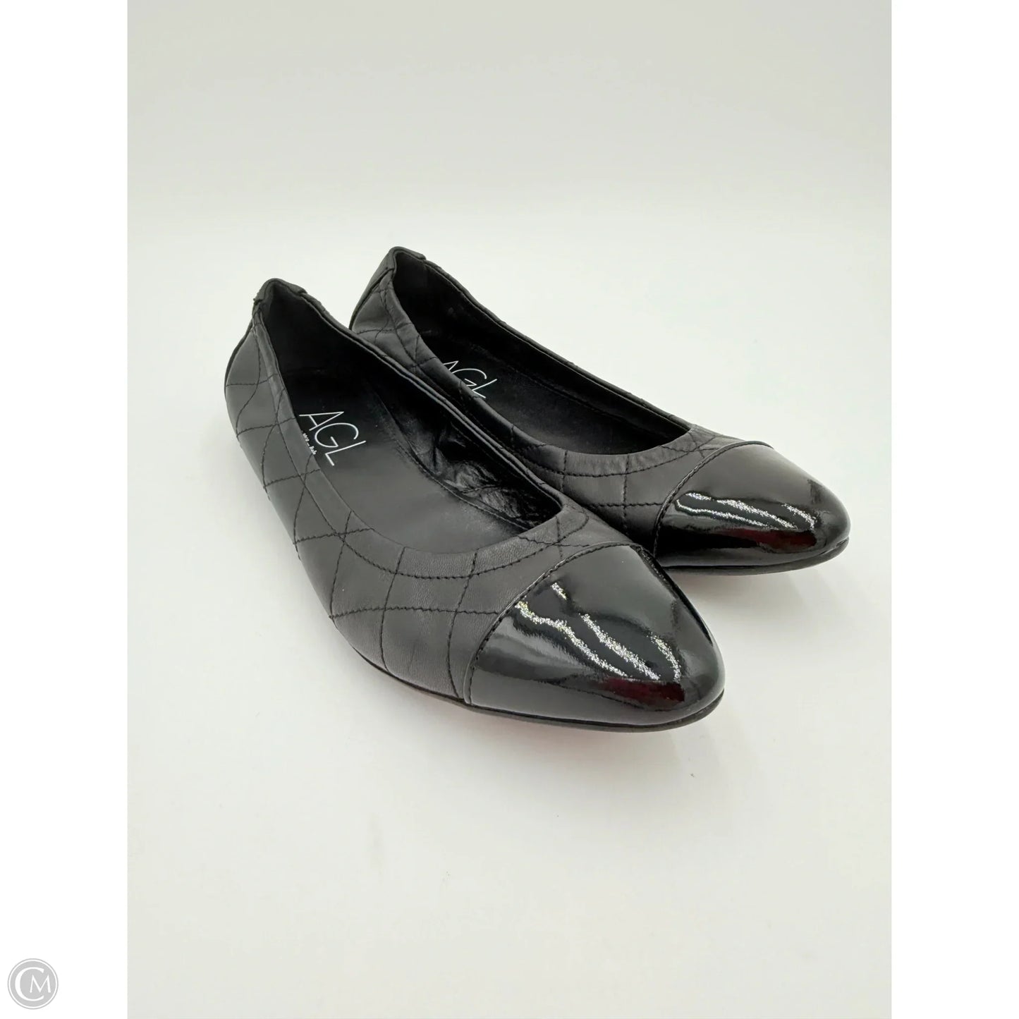 Shoes Flats By Agl In Black, Size: 7.5