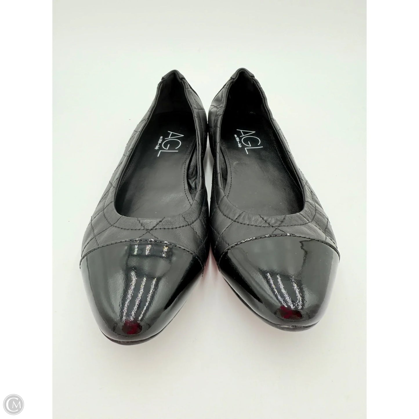 Shoes Flats By Agl In Black, Size: 7.5