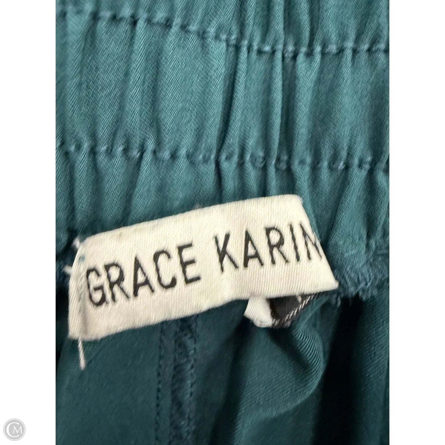 Pants Cropped By Grace Karin In Teal, Size: M