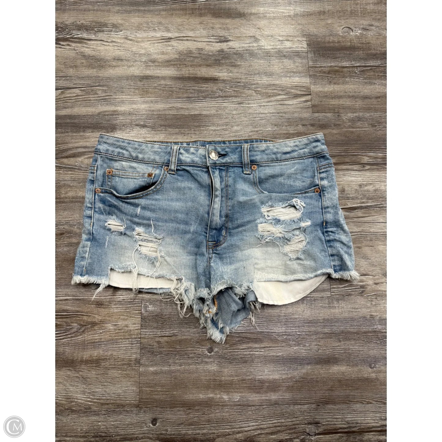 Shorts By American Eagle In Blue Denim, Size: 12